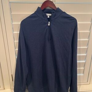 Peter Millar Dark Blue Quarter-zip